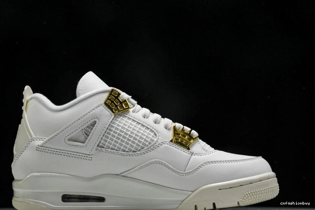 Gold Jordan Metallic AQ9129-170 Retro 4 0918